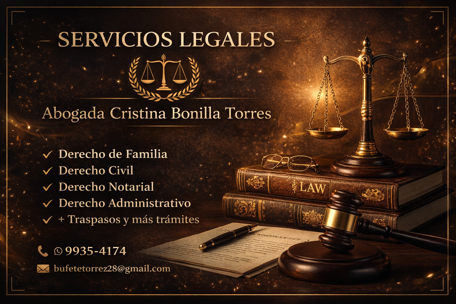 Abogada Cristina Bonilla Torres